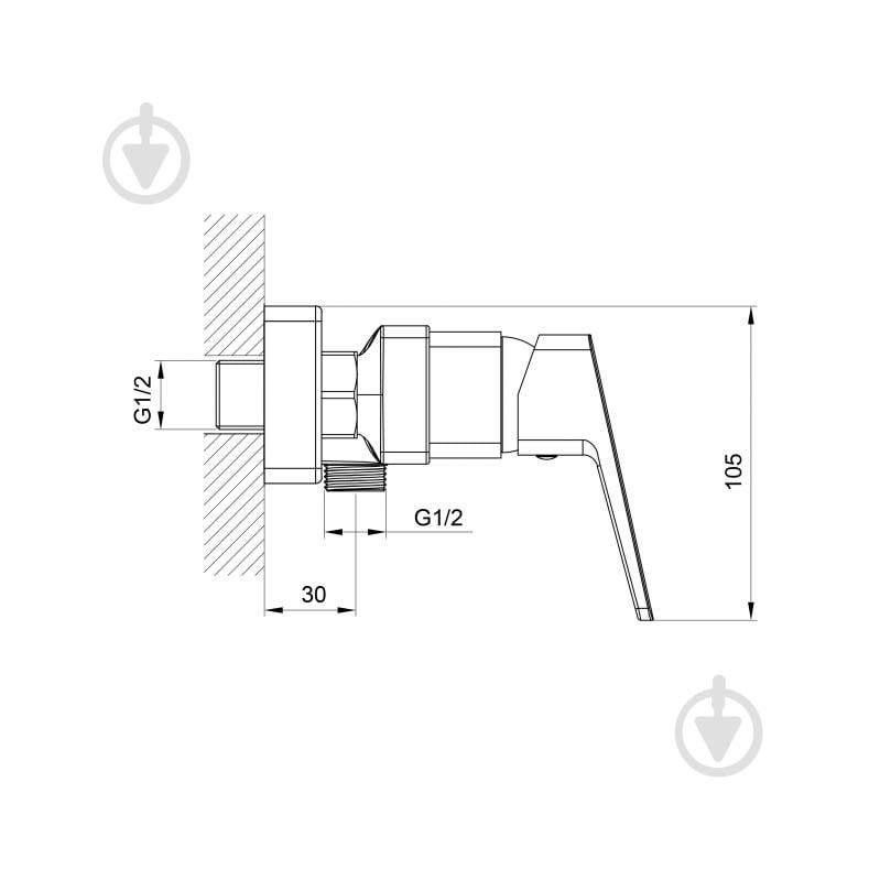 Змішувач для душу Koller Pool Cube (1104320305) - фото 2