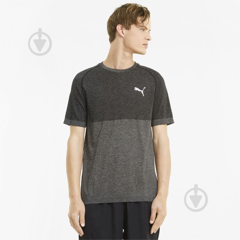 Футболка Puma RTG Evoknit Basic Tee 58582801 р.XL темно-серый - фото 1