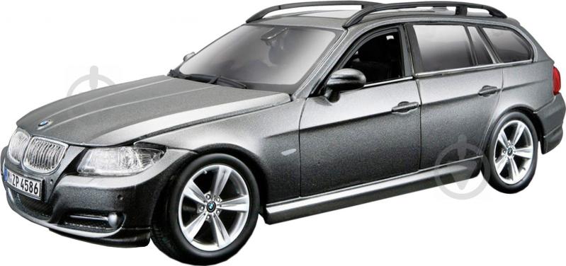 Автоконструктор Bburago 1:24 BMW 3 Series Touring серый металлик 18-25095 - фото 1