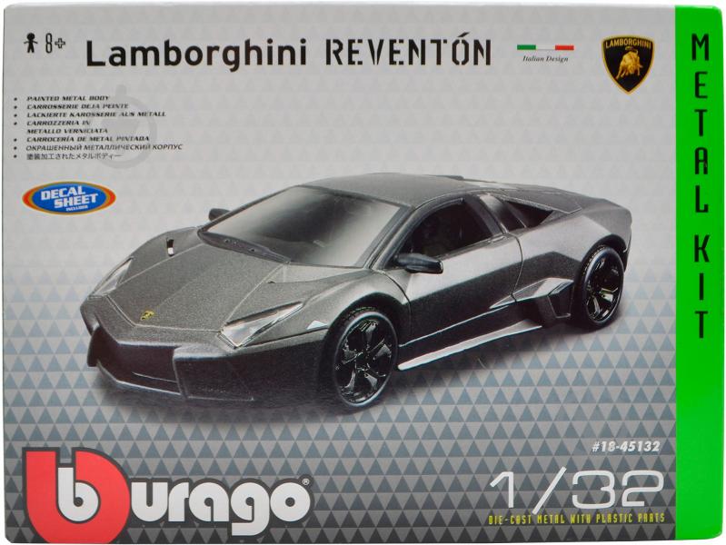 Автоконструктор Bburago 1:32 Lamborghini Reventon 18-45132 - фото 3