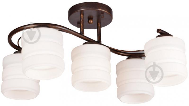 Люстра стельова Victoria Lighting 5xE14 білий/венге ALDO/PL5 - фото 1