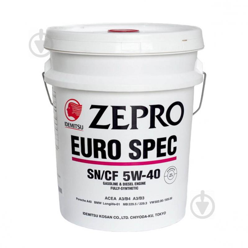 Моторне мастило IDEMITSU ZEPRO Euro Spec 5W-40 20 л (1849031) - фото 1