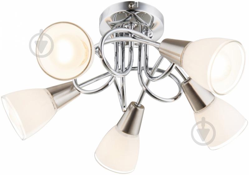 Люстра потолочная Globo GLOBO 5xE14 хром 63177-5 - фото 1