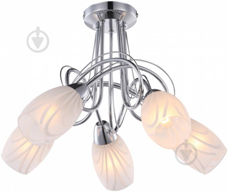 Люстра потолочная Globo 5xE14 хром 67131-5 - фото 1 Люстра потолочная Globo 5xE14 хром 67131-5 - фото 1