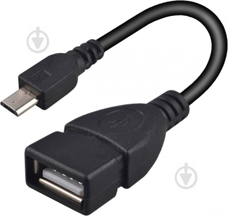 Кабель Grand-X USB OTG 0,2 м Black (GXOTG) MICRO 5P (для передачі даних) - фото 2