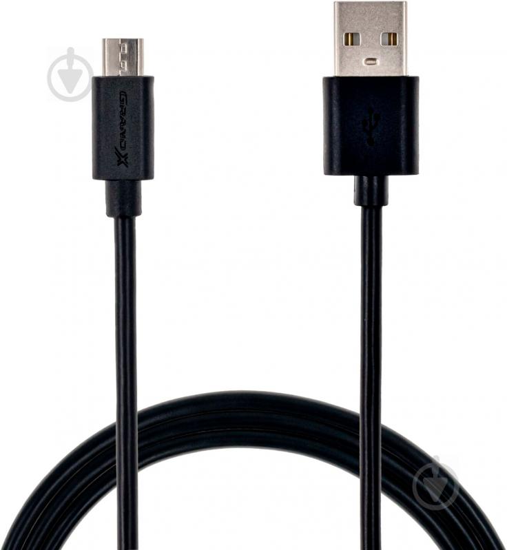 Дата-кабель Grand-X USB – microUSB 1 м Black (PM01B) Micro 5P (для передачи данных и зарядки устройства) 2.1A - фото 3