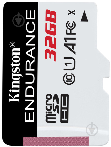 Карта пам'яті Kingston High Endurance microSDHC Card 32GB Class 10 UHS-I U1 A1