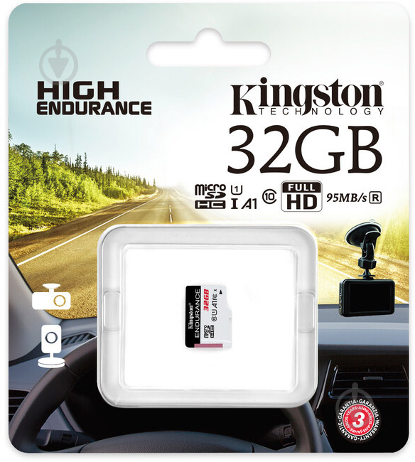 Карта памяти Kingston High Endurance microSDHC Card 32GB Class 10 UHS-I U1 A1 - фото 3