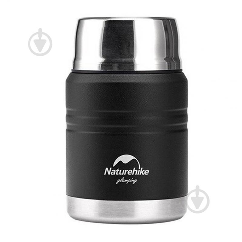 Термос для їжі Stew beaker NH20SJ041, 304 сталь, 0.5 л, чорний Naturehike - фото 1