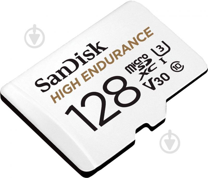 Карта памяти SanDisk microSDXC 128 ГБ Class 10 (SDSQQNR-128G-GN6IA) UHS-I U3 V30 R100/W40MB/s High Endurance - фото 1