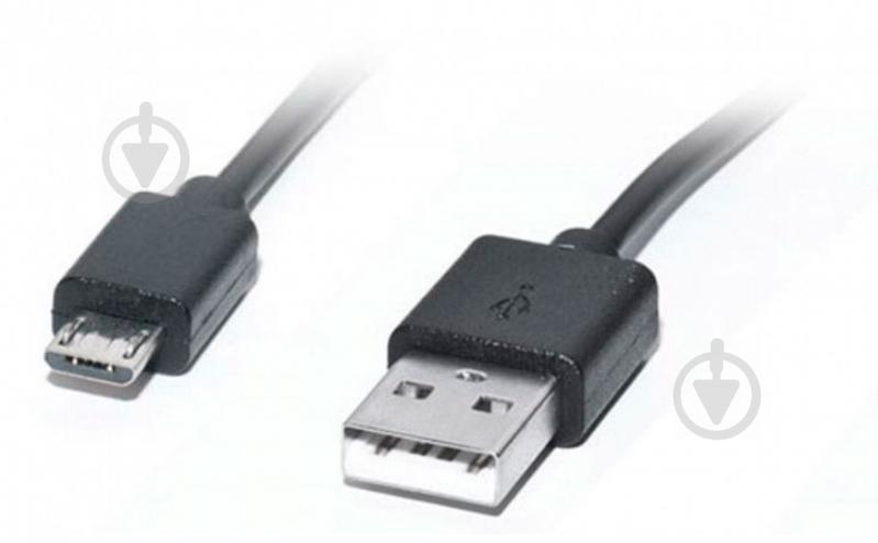 Дата-кабель Real-el USB – microUSB 1 м чорний (EL123500023) - фото 1