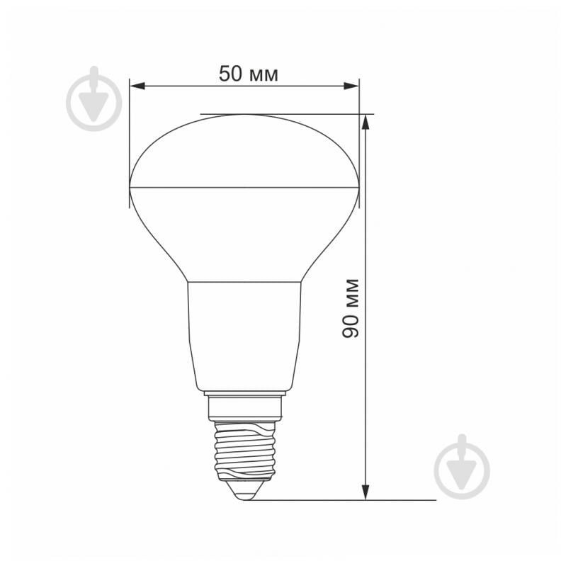 Лампа світлодіодна Videx 6 Вт R50 матова E14 220 В 3000 К 24140 - фото 3