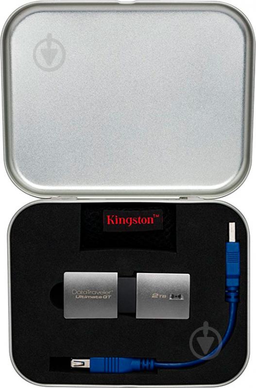 Флеш-память USB Kingston DataTraveler Ultimate GT 2 ТБ USB 3.1 silver (DTUGT/2TB) - фото 9