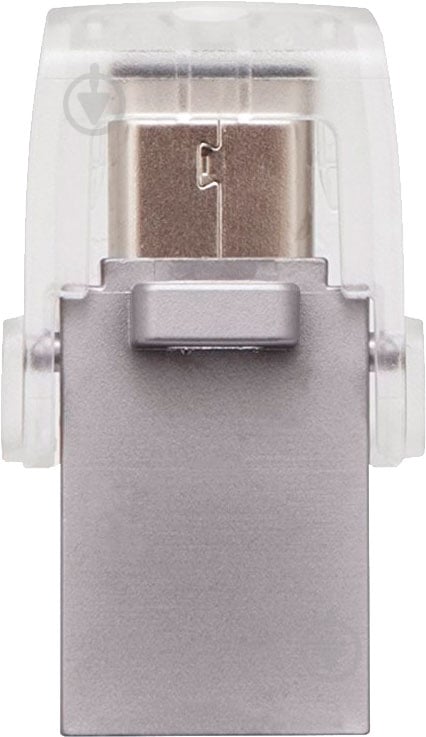 Флеш-память USB Kingston DataTraveler microDuo 3C 128 ГБ USB 3.1 silver (DTDUO3C/128GB) - фото 4