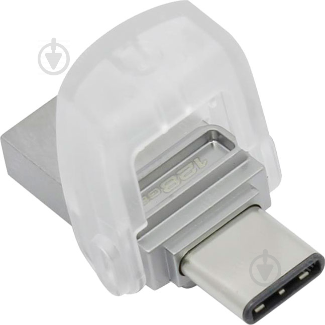 Флеш-память USB Kingston DataTraveler microDuo 3C 128 ГБ USB 3.1 silver (DTDUO3C/128GB) - фото 6