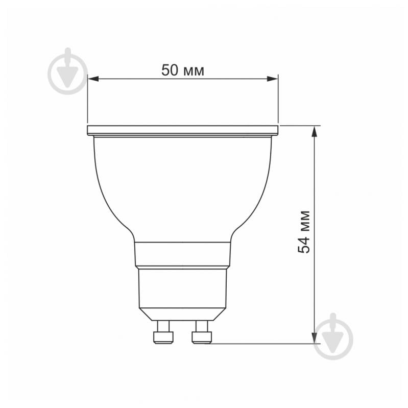 Лампа светодиодная Videx 6 Вт MR16 матовая GU10 220 В 4100 К 24963 - фото 3