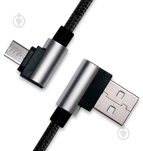 Дата-кабель Real-el USB – microUSB 1 м чорний (EL123500031) - фото 4