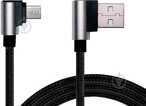 Дата-кабель Real-el USB – microUSB 1 м чорний (EL123500031) - фото 2