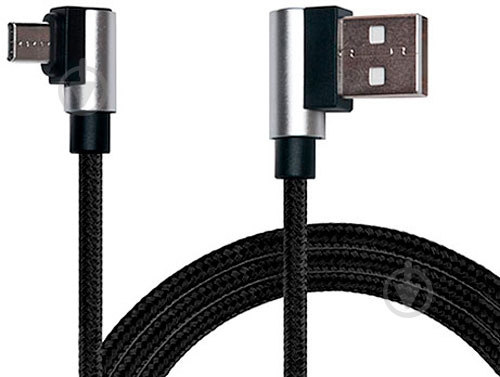 Дата-кабель Real-el USB – microUSB 1 м чорний (EL123500031) - фото 3