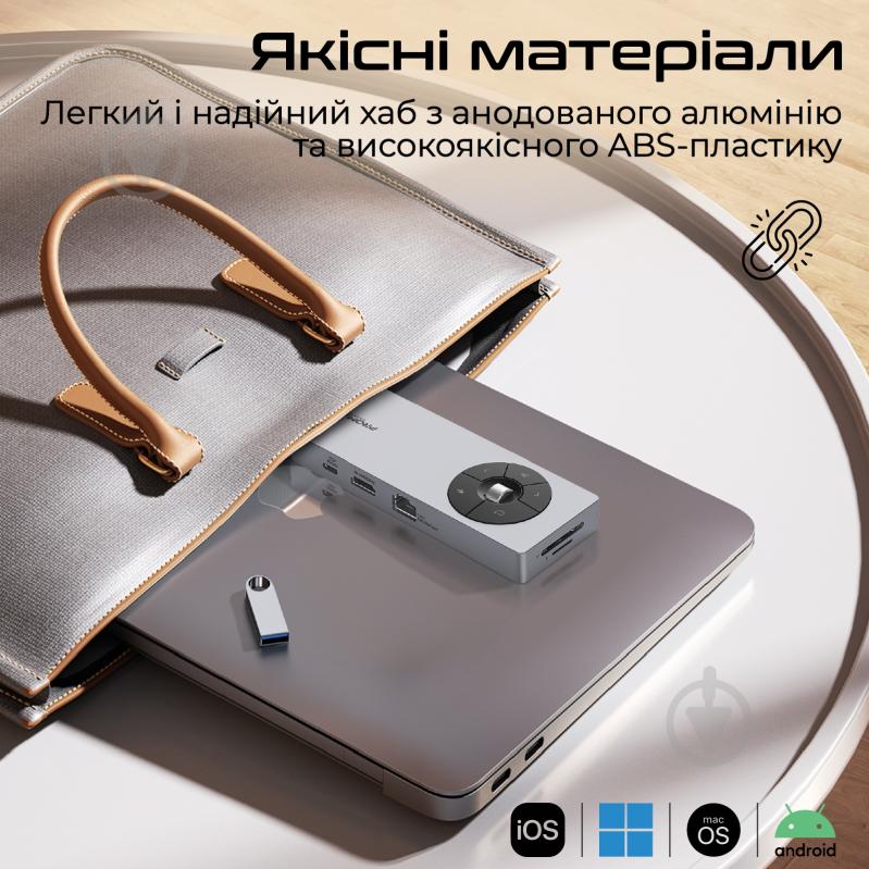 USB-хаб Promate ComandHub-Pro - фото 8 USB-хаб Promate ComandHub-Pro - фото 8