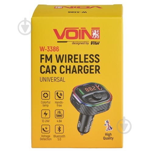 FM-трансмиттер Voin 1 Type C (W-3386) - фото 4 FM-трансмиттер Voin 1 Type C (W-3386) - фото 4