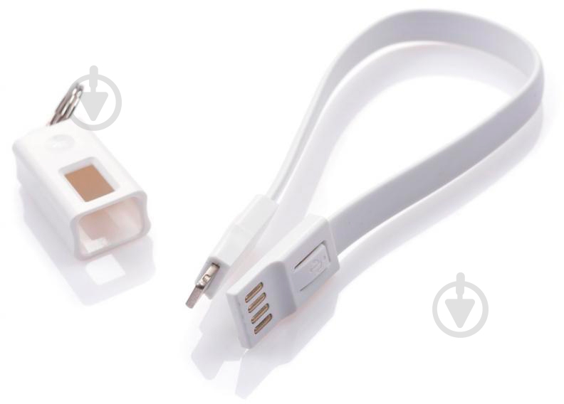 Дата-кабель Vinga USB 2.0 AM – Lightning 0,215 м білий (USBAMLightning-0.215) - фото 3