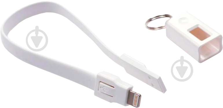 Дата-кабель Vinga USB 2.0 AM – Lightning 0,215 м білий (USBAMLightning-0.215) - фото 1