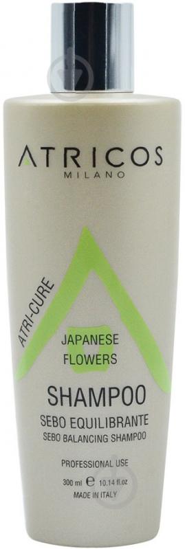 Шампунь ATRICOS профессиональный себорегулирующий Японские цветы 300 мл - фото 1 Шампунь ATRICOS профессиональный себорегулирующий Японские цветы 300 мл - фото 1