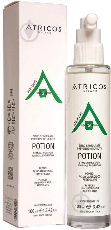 Сыворотка ATRICOS Renvigorating лечебная Anti-hair loss Sistem kit Potion 100 мл - фото 1 Сыворотка ATRICOS Renvigorating лечебная Anti-hair loss Sistem kit Potion 100 мл - фото 1