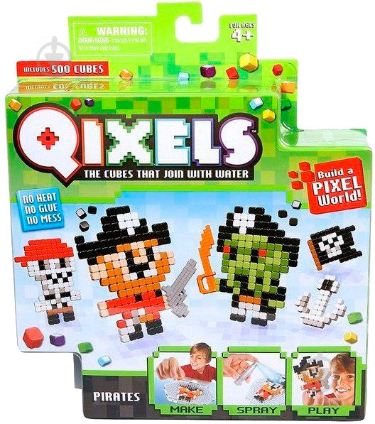 Игровой набор Qixels аквамозаика из пикселей Пираты 87041 - фото 1