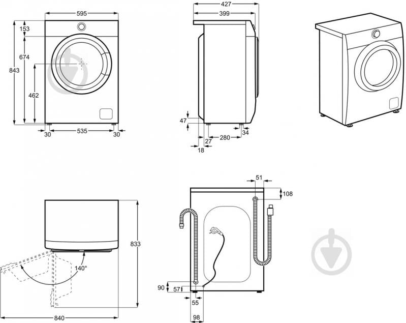 Пральна машина Electrolux EW6S4R06BX - фото 6