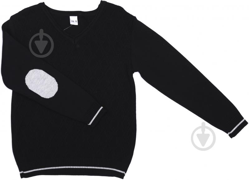 Джемпер для мальчика р.128 черный 1278 - фото 1