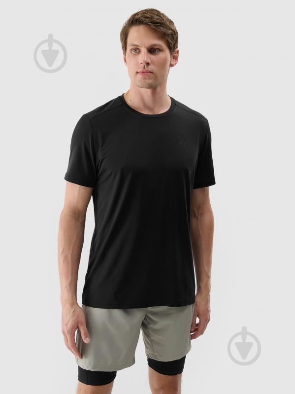 Футболка 4F TSHIRT FNK M1343 4FWSS25TFTSM1343-20S р.XL черный - фото 1 Футболка 4F TSHIRT FNK M1343 4FWSS25TFTSM1343-20S р.XL черный - фото 1