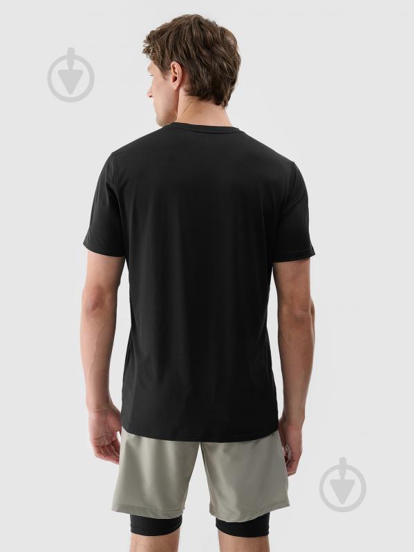 Футболка 4F TSHIRT FNK M1343 4FWSS25TFTSM1343-20S р.XL черный - фото 3