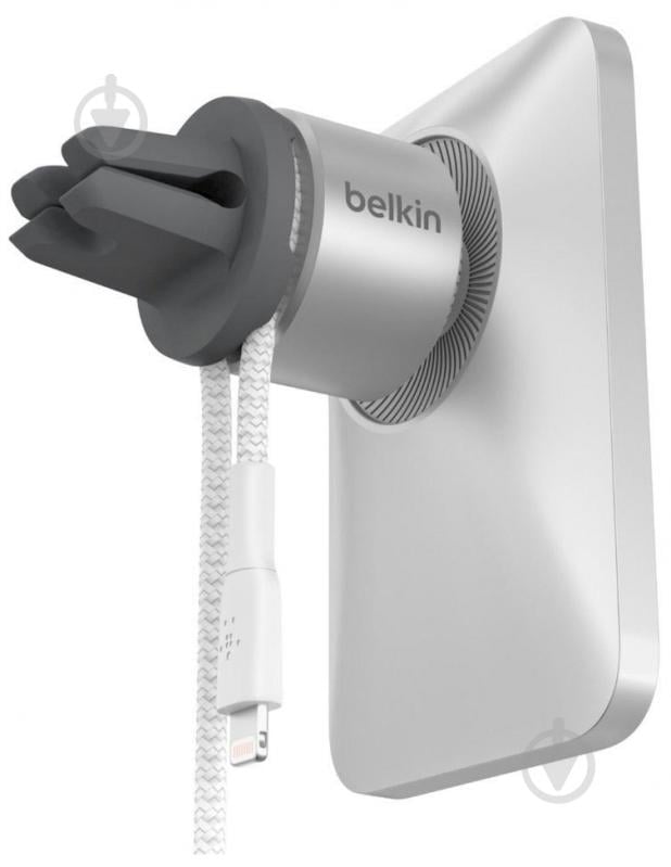 Автодержатель Car Vent Mount PRO MagSafe для iPhone 12 Belkin WIC002BTGR серебро - фото 6