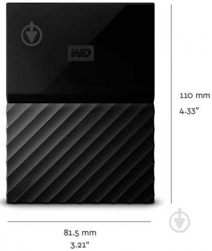 Жорсткий диск Western Digital My Passport Black 4 ТБ 2,5" USB 3.0 (WDBYFT0040BBK-WESN) - фото 13