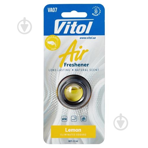 Ароматизатор на дефлектор Vitol Air Lemon 2,3 мл - фото 1