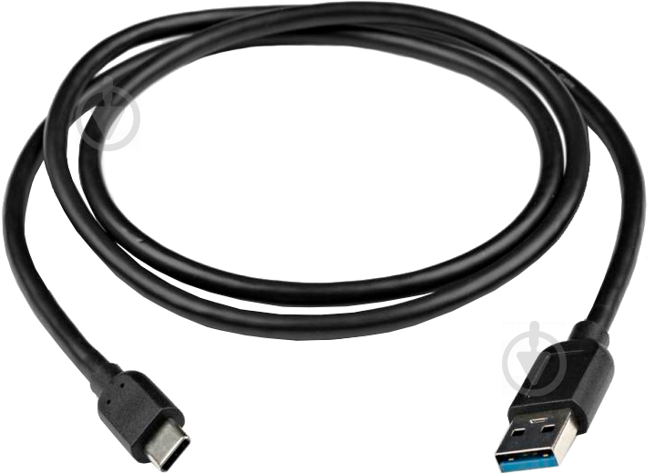 Дата-кабель Vinga USB 3.0 Type-C – AM 1 м чорний (VCPDCAM30TC1BK) - фото 1