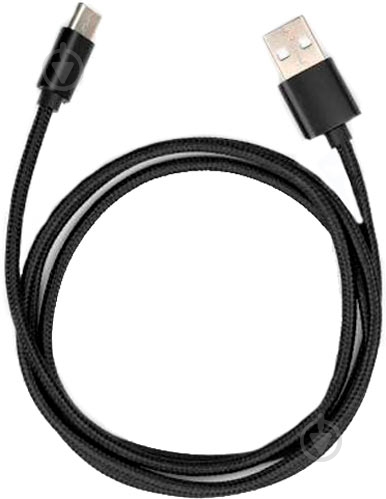 Дата-кабель Vinga USB 2.0 AM – Type-C 1 м черный (VCPDCTCNB1BK) - фото 1
