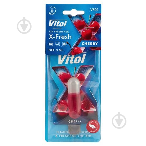 Ароматизатор на дзеркало Vitol X-Fresh Cherry 4 мл - фото 2