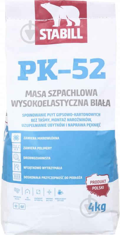 Шпаклівка STABILL для швів Stabill Рk-52 (без стрічки) 4кг - фото 1