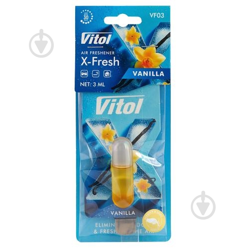 Ароматизатор на зеркало Vitol X-Fresh Vanilla 4 мл - фото 2 Ароматизатор на зеркало Vitol X-Fresh Vanilla 4 мл - фото 2