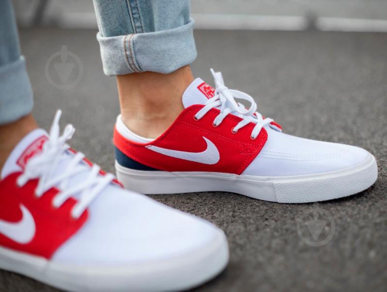 Кросівки чоловічі демісезонні Nike SB ZOOJANOSKI CNVS RM AR7718-105 р.45,5 білі - фото 11