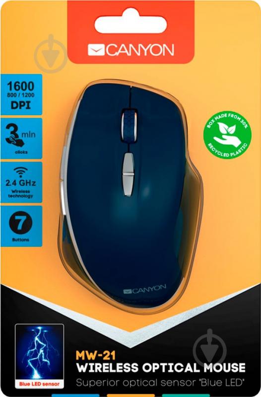 Мышка Canyon CNS-CMSW21BL - фото 6