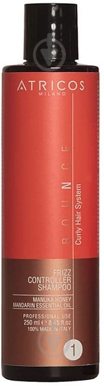 Шампунь ATRICOS для вьющихся волос контроллер локонов увлажняющий Bounce 250 мл - фото 1 Шампунь ATRICOS для вьющихся волос контроллер локонов увлажняющий Bounce 250 мл - фото 1