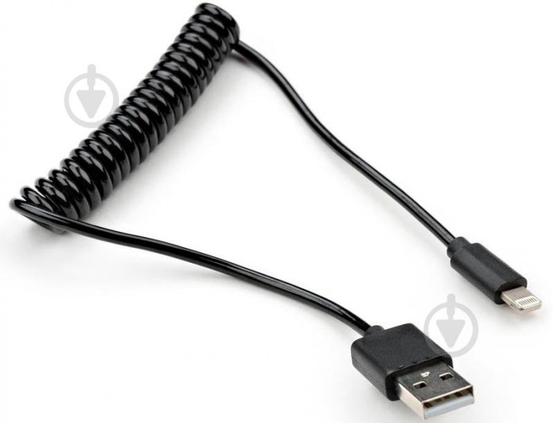 Дата-кабель Vinga USB 2.0 AM – Lightning 1 м черный (VCPDCLS1BK) - фото 1