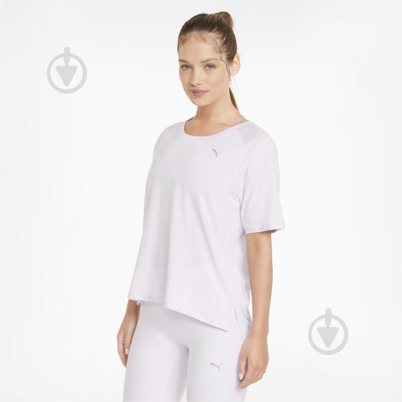 Футболка Puma STUDIO Tri Blend Relaxed Tee 52109317 р.L светло-фиолетовый - фото 1