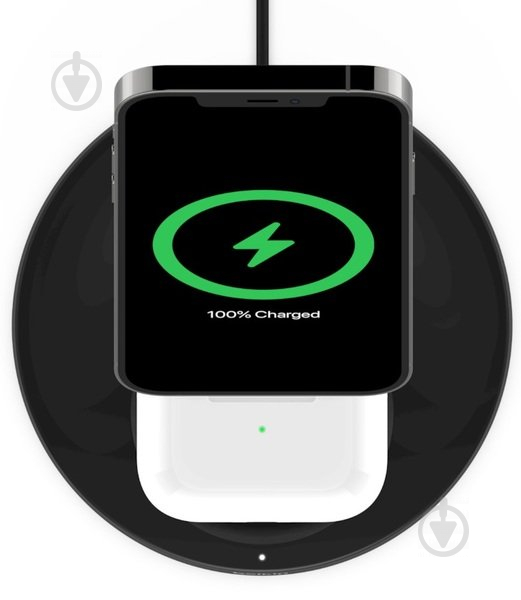 Бездротовий зарядний пристрій Belkin MagSafe 2-in-1 Wireless Charger black - фото 8