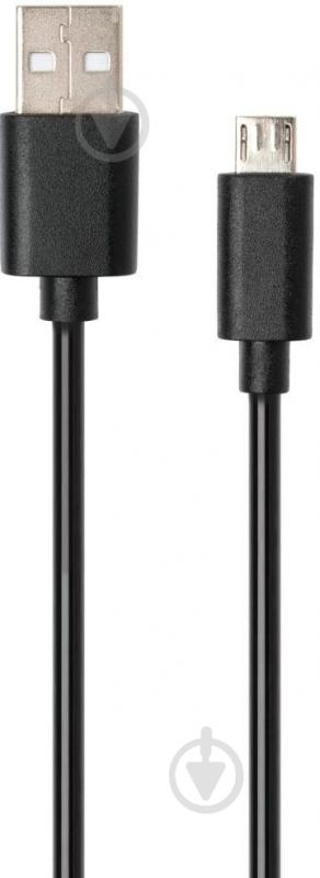 Дата-кабель Vinga USB 2.0 АМ – microUSB 1,8 м черный (VCPDCMS1.8BK) - фото 2