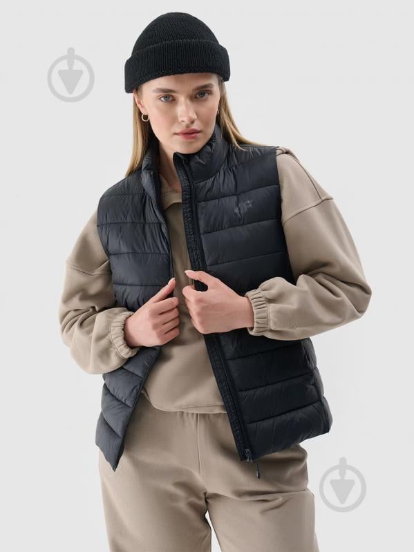 Жилет 4F VEST JACKET F139 4FWAW24TVJAF139-20S р.S черный - фото 1